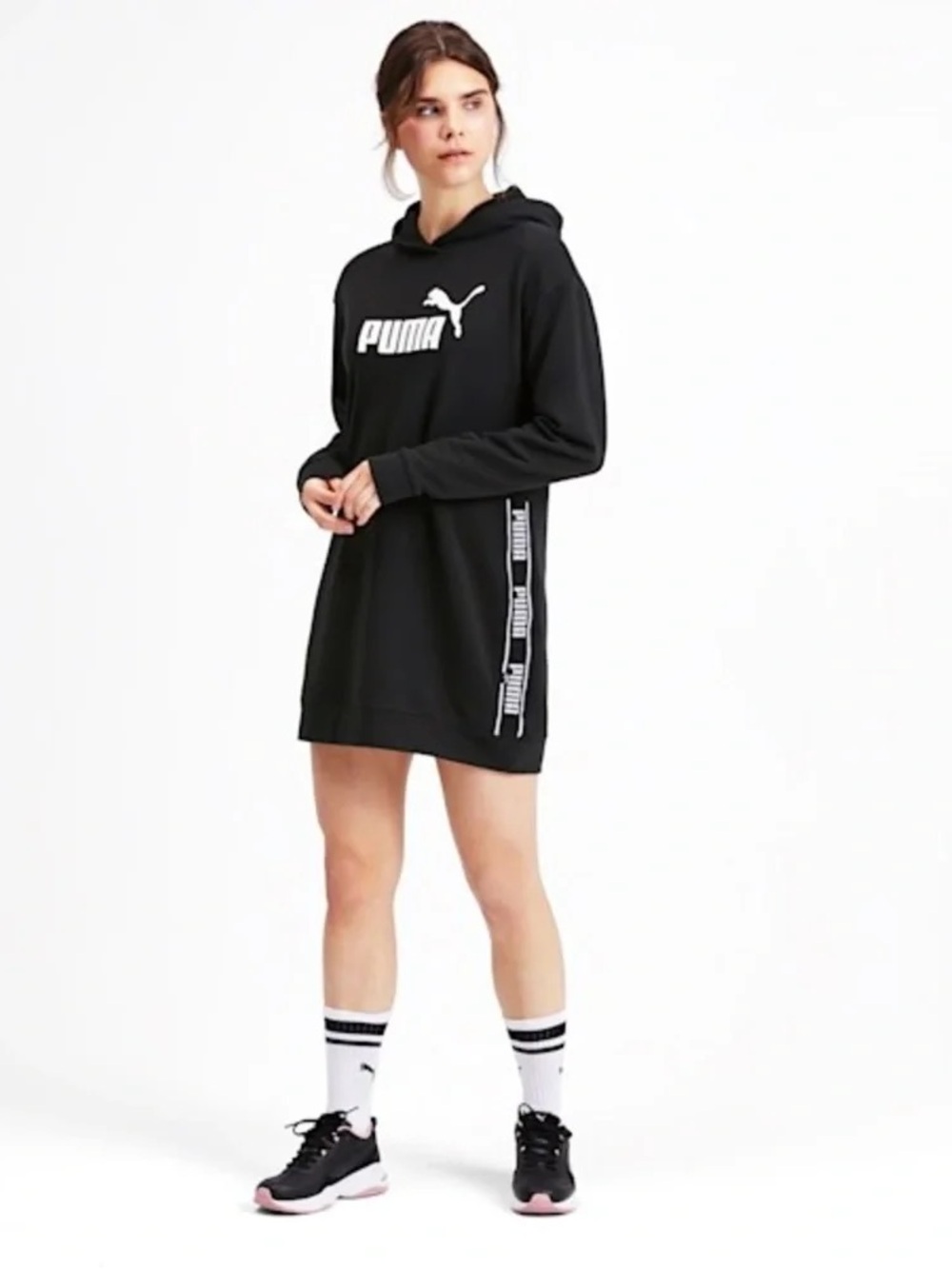 Puma Logo Hooded Mini Dress